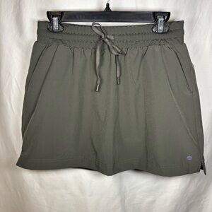 Apana Skort Womens Med Olive Lined Tennis Golf Running Active Gym Workout Yoga